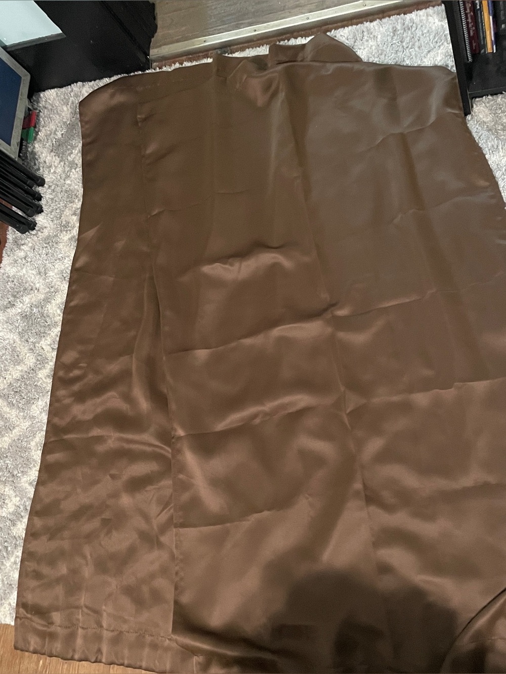 Eclipse Phoenix Chocolate 37x63" Curtains set of two opening on both ends